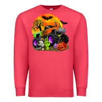 Cardinal halloween monster truck Premium Sweatshirt - Zillion Design Studio