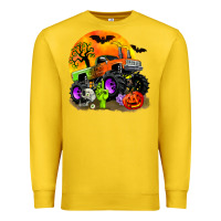 Lemon halloween monster truck Premium Sweatshirt - Zillion Design Studio