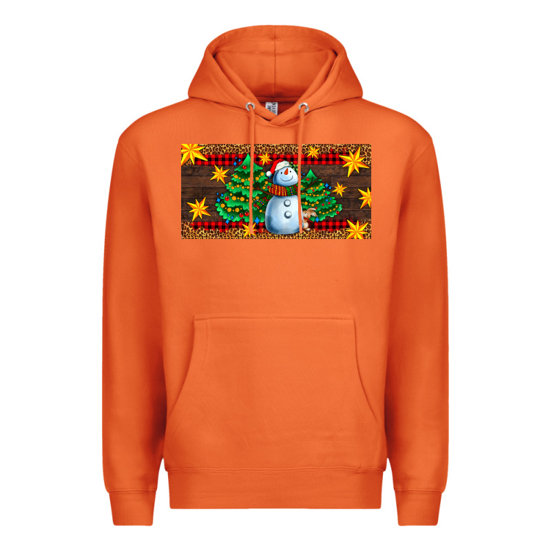 Christmas Tree With Snowman Premium Hoodie by AdoDesignShop | Teevron