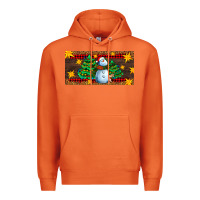 Carrot christmas tree with snowman Premium Hoodie - AdoDesignShop