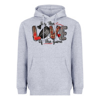 Heather Grey for the love of the game hockey Heavyweight Hoodie - Zillion Design Studio