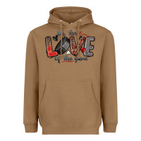 Toasted Coconut for the love of the game hockey Heavyweight Hoodie - Zillion Design Studio