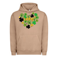 Pigment Burro lucky heart shaped clover Urban Hoodie - AdoDesignShop