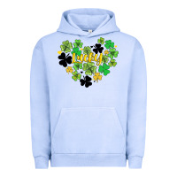 Pigment Grape Ice lucky heart shaped clover Urban Hoodie - AdoDesignShop