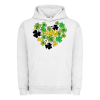 Pigment Lunar Rock lucky heart shaped clover Urban Hoodie - AdoDesignShop