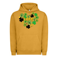 Pigment Peanut Butter lucky heart shaped clover Urban Hoodie - AdoDesignShop