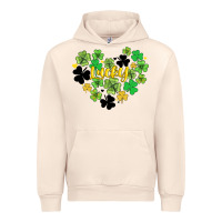Sandshell lucky heart shaped clover Urban Hoodie - AdoDesignShop