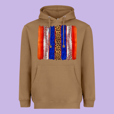 Heavyweight Hoodie baseball brush strokes