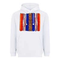 White baseball brush strokes Heavyweight Hoodie - texasbilliewilder