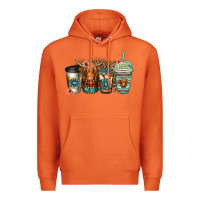 Carrot serape floral longhaired cow coffee cups Premium Hoodie - Jasminsmagicworld