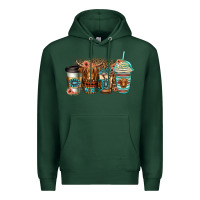 Sports Green serape floral longhaired cow coffee cups Premium Hoodie - Jasminsmagicworld