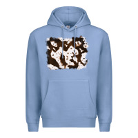 Colony Blue cowhide Premium Hoodie - RanaPortraitStore