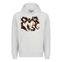 Dove Grey cowhide Premium Hoodie - RanaPortraitStore