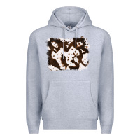 Heather Grey cowhide Premium Hoodie - RanaPortraitStore