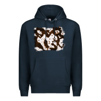 Navy cowhide Premium Hoodie - RanaPortraitStore