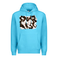 Ocean Blue cowhide Premium Hoodie - RanaPortraitStore