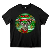Black mule buck deer head christmas Heavy Core Tee - LillyAllenDesigns