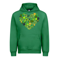 Emerald heart shaped clover Urban Hoodie - AdoDesignShop