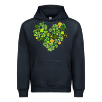 Navy heart shaped clover Urban Hoodie - AdoDesignShop