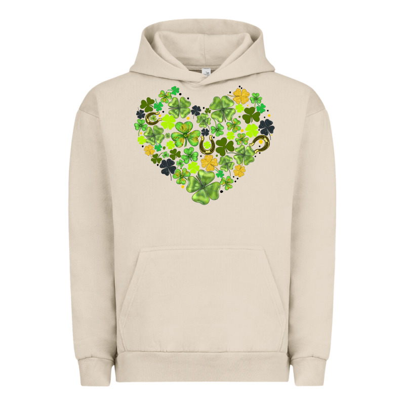 Heart Shaped Clover Urban Hoodie by AdoDesignShop | Teevron