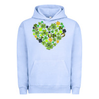 Pigment Grape Ice heart shaped clover Urban Hoodie - AdoDesignShop