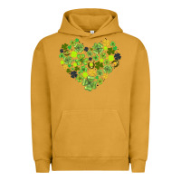 Pigment Peanut Butter heart shaped clover Urban Hoodie - AdoDesignShop