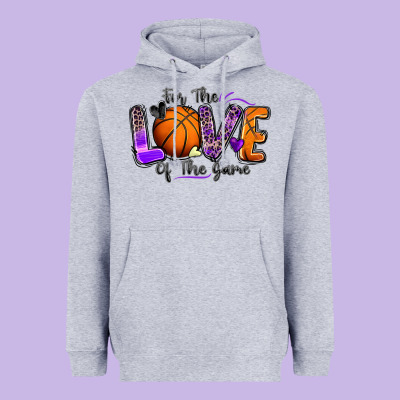 For The Love Of The Game Basketball Heavyweight Hoodie Designed By Zillion Design Studio