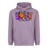 Lavender for the love of the game basketball Heavyweight Hoodie - Zillion Design Studio