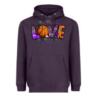 Plum for the love of the game basketball Heavyweight Hoodie - Zillion Design Studio