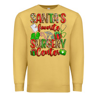 Antique Gold Santa's Favorite Surgery Center png sublimation de Premium Sweatshirt - texasbilliewilder