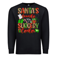 Black Santa's Favorite Surgery Center png sublimation de Premium Sweatshirt - texasbilliewilder