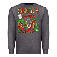 Charcoal Heather Santa's Favorite Surgery Center png sublimation de Premium Sweatshirt - texasbilliewilder
