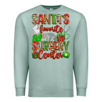 Seafoam Santa's Favorite Surgery Center png sublimation de Premium Sweatshirt - texasbilliewilder