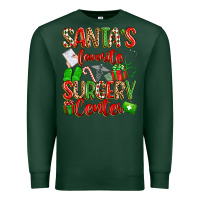 Sports Green Santa's Favorite Surgery Center png sublimation de Premium Sweatshirt - texasbilliewilder
