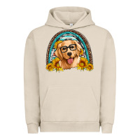 Pigment French Oak golden retriever rainbow Urban Hoodie - Artiststas