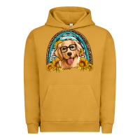 Pigment Peanut Butter golden retriever rainbow Urban Hoodie - Artiststas