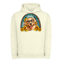 Pigment Pistachio golden retriever rainbow Urban Hoodie - Artiststas