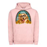Pigment Salmon golden retriever rainbow Urban Hoodie - Artiststas