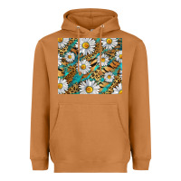 Meerkat Leopard And Tiger Daisy Heavyweight Hoodie - RanaPortraitStore