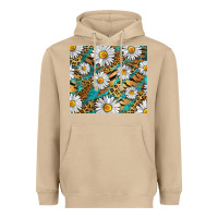 Mushroom Leopard And Tiger Daisy Heavyweight Hoodie - RanaPortraitStore