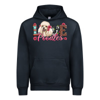 Navy love poodles Urban Hoodie - Artiststas