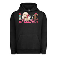 Pigment Black love poodles Urban Hoodie - Artiststas