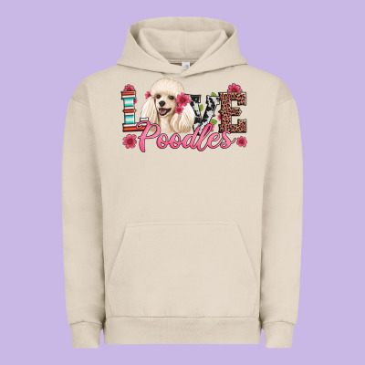 Love Poodles Urban Hoodie Designed By Artiststas