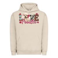 Pigment French Oak love poodles Urban Hoodie - Artiststas