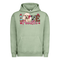 Pigment Oil Green love poodles Urban Hoodie - Artiststas