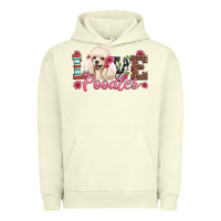 Pigment Pistachio love poodles Urban Hoodie - Artiststas
