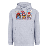 Heather Grey baseball gnome Heavyweight Hoodie - texasbilliewilder