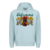 Blue Mist doberman mom Premium Hoodie - Artiststas