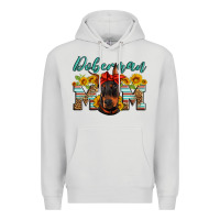 Dove Grey doberman mom Premium Hoodie - Artiststas