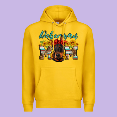 Doberman Mom Premium Hoodie Designed By Artiststas